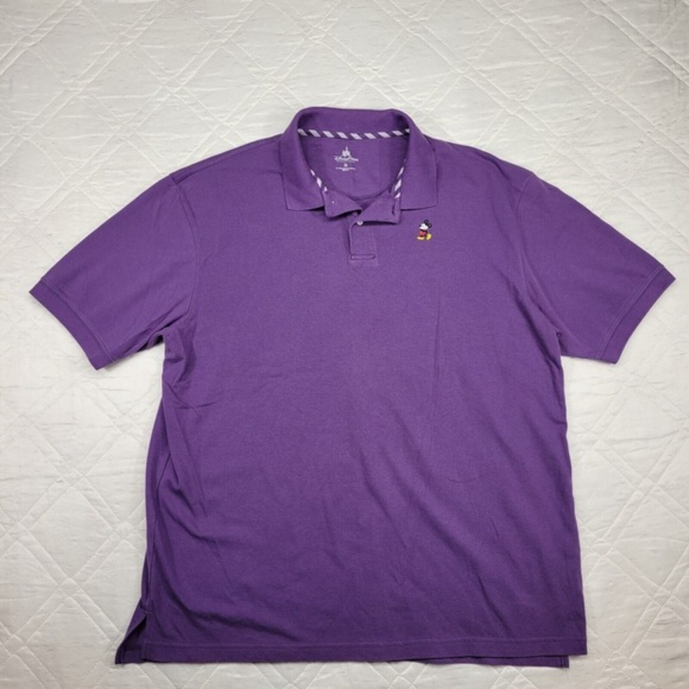Disney‎ Parks purple polo shirt w/ embroidered Mickey XL